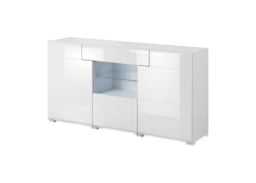 Toledo 26 Sideboard Cabinet 159cm - Grey Gloss 159cm - thumbnail 3