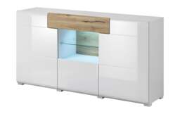 Toledo 26 Sideboard Cabinet 159cm - Grey Gloss 159cm - thumbnail 5