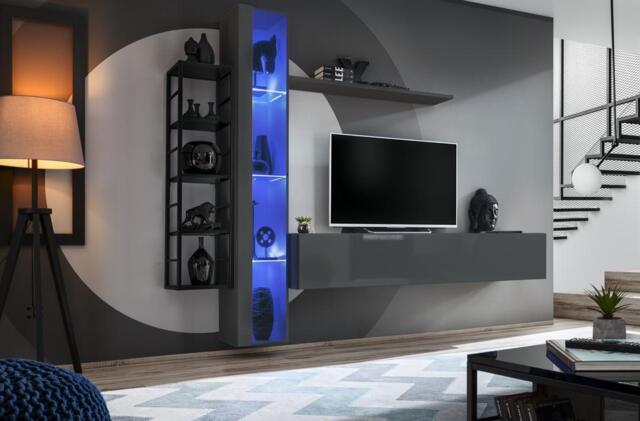 "Switch Metal VII Entertainment Unit For TVs Up To 75"" - 240cm Graphite" - image 1