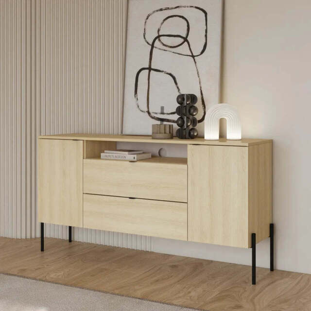 Ore 26 Sideboard Cabinet 140cm - Oak Lindberg 140cm - image 1