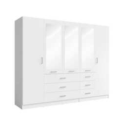 Konso Hinged Door Wardrobe 250cm - Beige 250cm - thumbnail 5