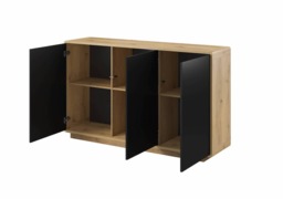 Aston 43 Sideboard Cabinet 160cm - Black 160cm - thumbnail 3