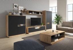 Aston 43 Sideboard Cabinet 160cm - Black 160cm - thumbnail 4