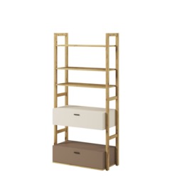 Lenny LY-02 Bookcase 85cm - Oak Artisan 85cm