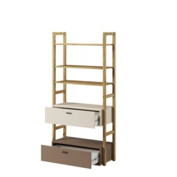 Lenny LY-02 Bookcase 85cm - Oak Artisan 85cm - thumbnail 2