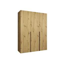 Alicante I Hinged Door Wardrobe 150cm - Black 150cm - thumbnail 3