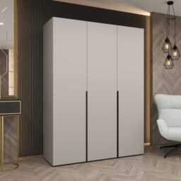 Alicante I Hinged Door Wardrobe 150cm - Black 150cm - thumbnail 5