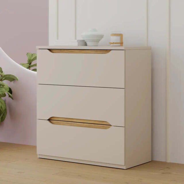 Edwal Chest Of Drawers 85cm - Beige 85cm - image 1