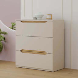 Edwal Chest Of Drawers 85cm - Beige 85cm