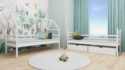 Wooden Bunk Bed Alex With Storage - Grey Without Mattresses - thumbnail 8