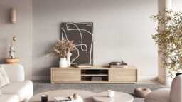 Frida 40 Floating TV Cabinet 180cm - Light Oak 180cm - thumbnail 7