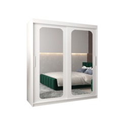 Uppsala T3 Sliding Door Wardrobe 180cm - Black 180cm - thumbnail 7