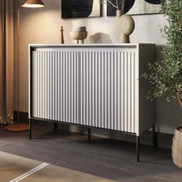 Trend TR-02 Sideboard Cabinet 98cm - Grey Matt 98cm - thumbnail 1