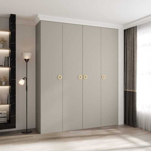 Como I Hinged Door Wardrobe 200cm - Cashmere 200cm - image 1