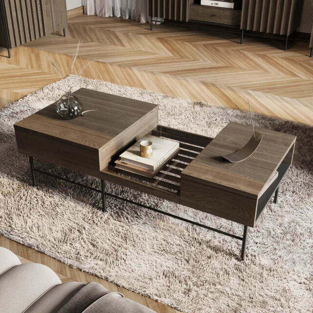 Piemonte PE-08 Coffee Table 134cm - Portland Ash 134cm - image 1