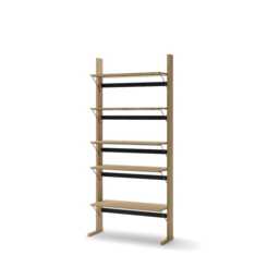 Ollie OL-05 Bookcase 88cm - Oiled Oak 88cm