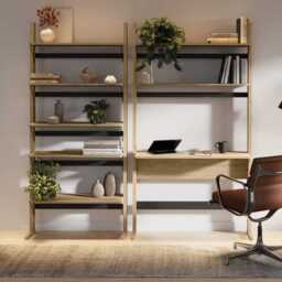 Ollie OL-05 Bookcase 88cm - Oiled Oak 88cm - thumbnail 4