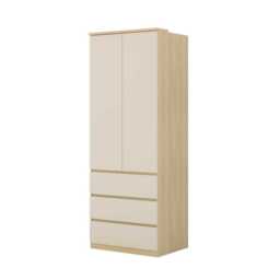 Terra 68 Hinged Door Wardrobe 80cm - Beige 80cm - thumbnail 2