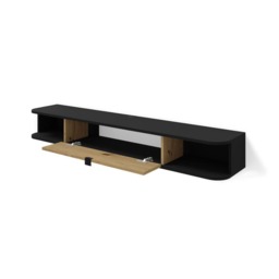 Icarus Floating TV Cabinet 156cm - Black 156cm - thumbnail 2