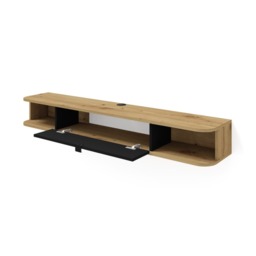 Icarus Floating TV Cabinet 156cm - Black 156cm - thumbnail 4