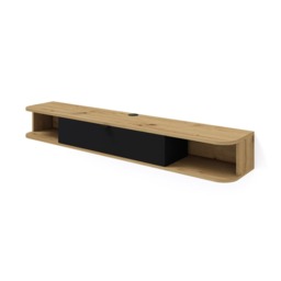 Icarus Floating TV Cabinet 156cm - Black 156cm - thumbnail 3