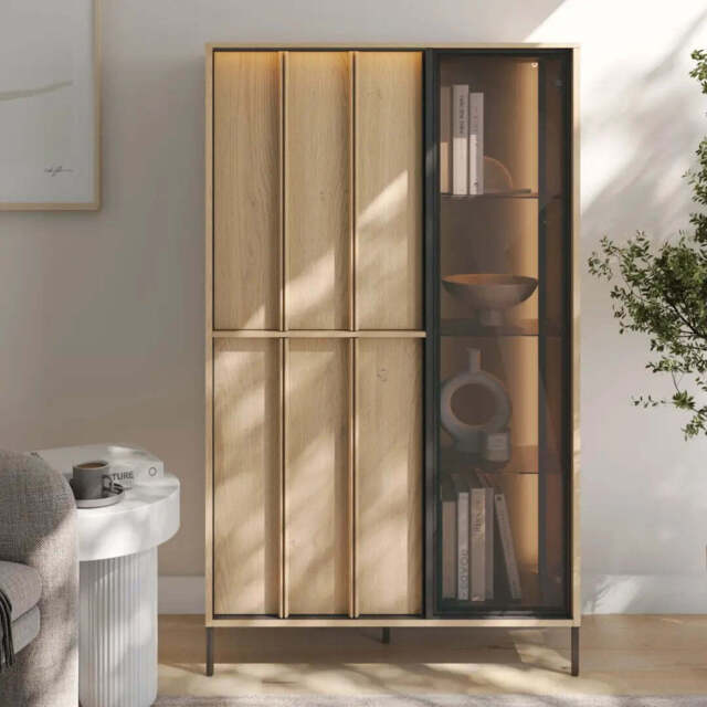 Itami IM-01 Display Cabinet 90cm - Oak Cremona 90cm - image 1