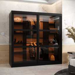 Parma Sliding Door Wardrobe 180cm - White 180cm - thumbnail 5