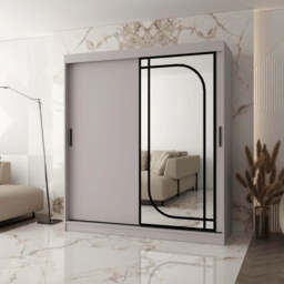 Alabama Sliding Door Wardrobe 180cm - Oak Artisan 180cm - thumbnail 2