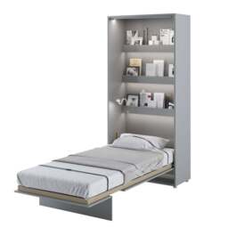 BC-03 Vertical Wall Bed Concept 90cm - Grey Matt 90 x 200cm - thumbnail 6