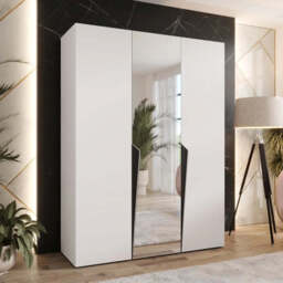Piano II Hinged Door Wardrobe 150cm - Black 150cm - thumbnail 7