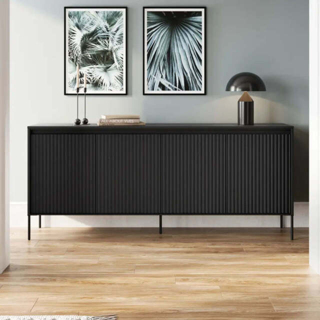 Trend TR-04 Sideboard Cabinet 193cm - Black 193cm - image 1