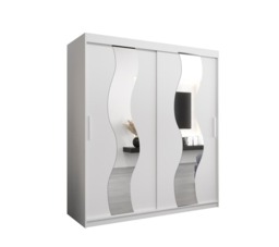 Seville Sliding Door Wardrobe 180cm - White 180cm - thumbnail 6