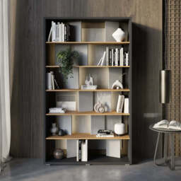 Fitt FP-01 Bookcase 125cm - Grey 125cm