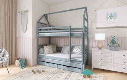 Dalia Bunk Bed with Trundle and Storage - Milk Chocolate Foam/Bonnell Mattresses - thumbnail 6