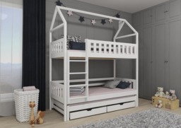 Iga Bunk Bed with Trundle and Storage - Grey Without Mattresses - thumbnail 3