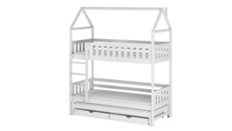 Iga Bunk Bed with Trundle and Storage - Grey Without Mattresses - thumbnail 6