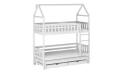 Iga Bunk Bed with Trundle and Storage - Grey Without Mattresses - thumbnail 5