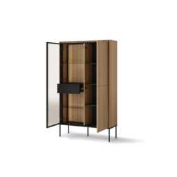 Visso VI-01 Display Cabinet 91cm - Oak Linear 91cm - thumbnail 3