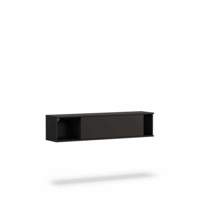Querty 06 Wall Shelf 135cm - Black Matt 135cm - image 1