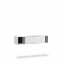Querty 06 Wall Shelf 135cm - Black Matt 135cm - thumbnail 7