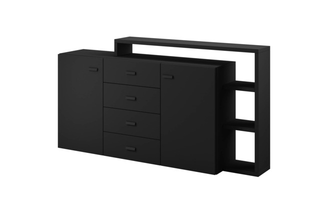 Bota 27 Sideboard Cabinet 180cm - Black Matt 180cm - image 1