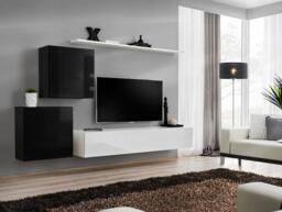 "Switch V Entertainment Unit For TVs Up To 75"" - Oak Wotan 250cm Graphite" - thumbnail 7