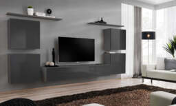 "Switch IV Entertainment Unit For TVs Up To 75"" - White 320cm Oak Wotan" - thumbnail 3