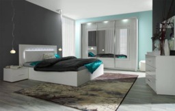 Panarea 32 Bed 180cm - White Matt 180 x 200cm - thumbnail 2