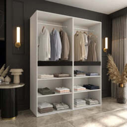 Salsa Hinged Door Wardrobe 160cm - Oak Walnut 160cm - thumbnail 7