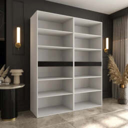 Salsa Hinged Door Wardrobe 160cm - Oak Walnut 160cm - thumbnail 5