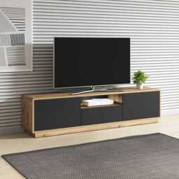 Aston 39 TV Cabinet 180cm - Black 180cm