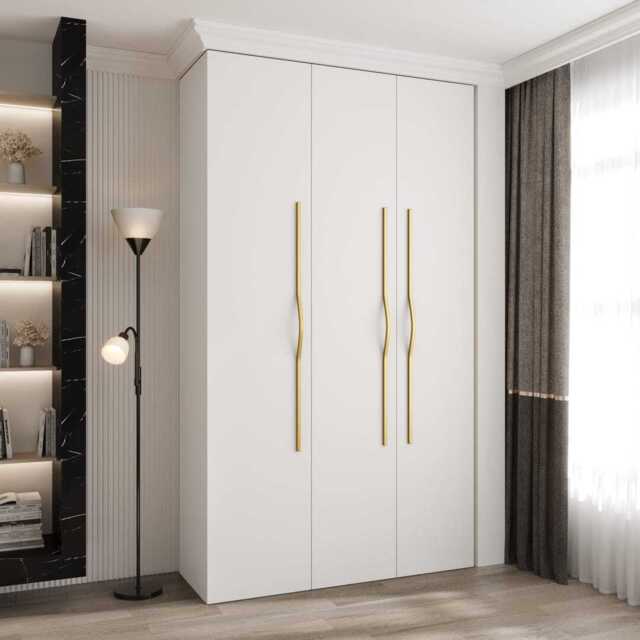 Como II Hinged Door Wardrobe 140cm - White 140cm - image 1
