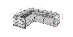 Roys Corner Sofa - 278cm 248cm Right - thumbnail 7