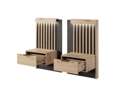 Tally Bedside Tables 51cm [Set Of Two] - Oak Artisan 51cm - thumbnail 2